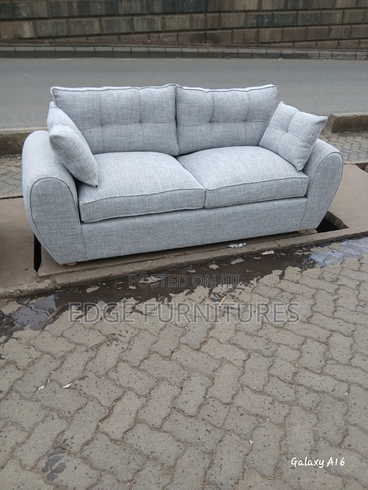 Offwhite Three Seater Sofa for Sake