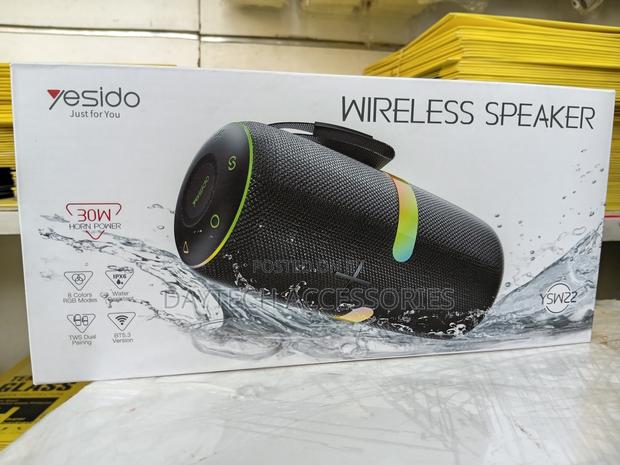 Yesido Portable 30w Wireless Bluetooth Speaker Black Ysw22