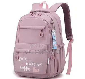 Pink Cute Girls Backpack.