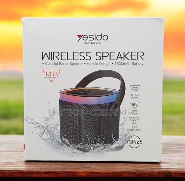 Yesido Ysw25 Portable Wireless Bluetooth Speaker With RGB Lighting.