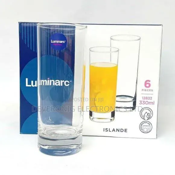*Set of 6 Luminarc(Islande) Glasses