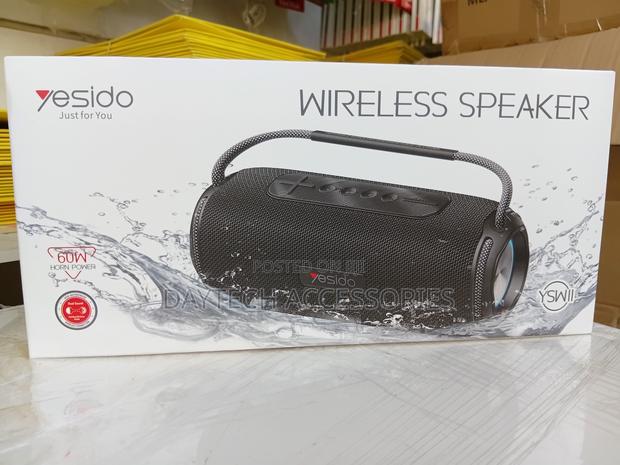 Yesido Ysw11 Portable Bluetooth Heavy Bass Bt Speaker - Black - thumbnail 2