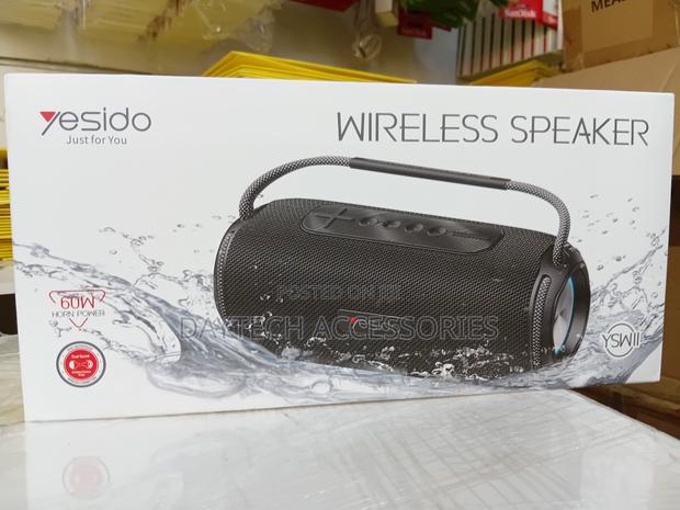 Yesido Ysw11 Wireless Bluetoothspeaker 60w Max - Black - thumbnail 2