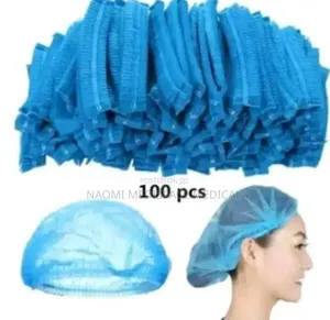 Disposable Blue Nurse Hairnets