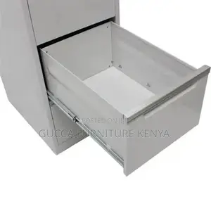 Office 3-Drawer White Steel Filling Locker