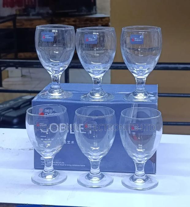 6pcs 300ml Short Wine Glasses