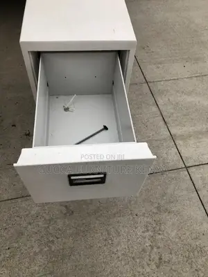 Office 3-Drawer White Steel Filling Locker