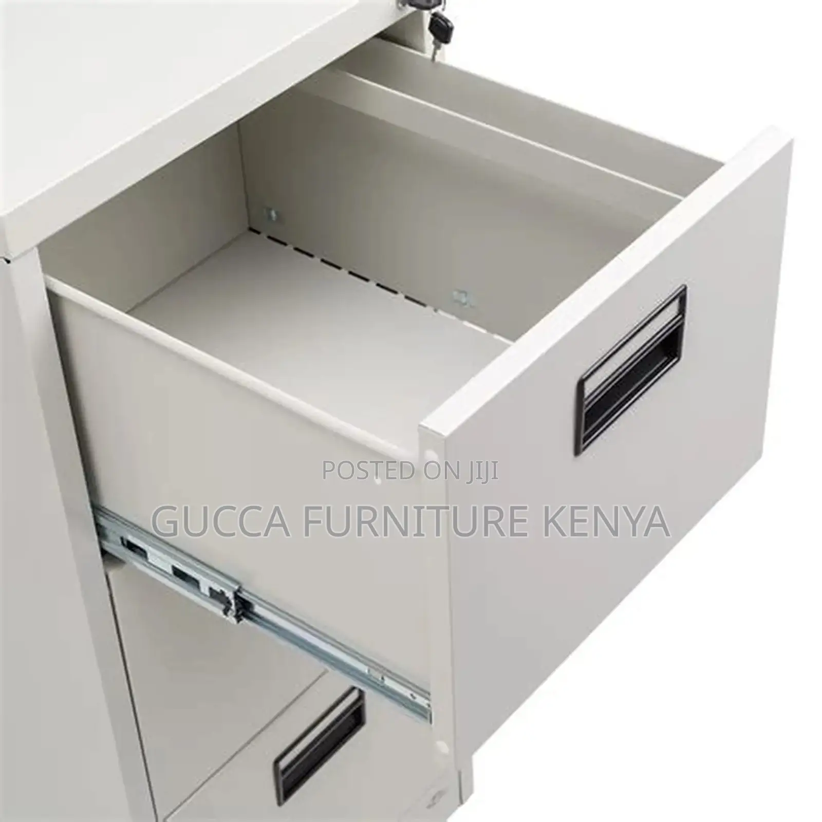 Office 3-Drawer White Steel Filling Locker