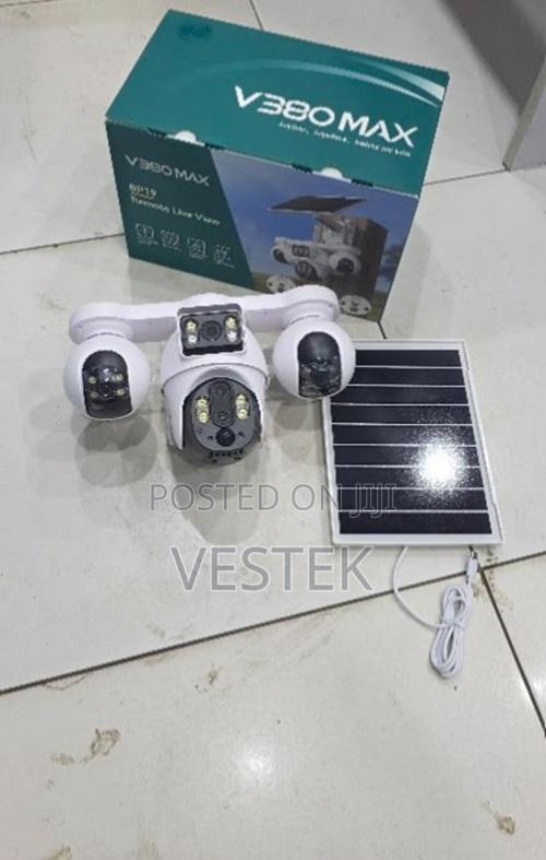 4 Lens PTZ Solar Surveillance Camera With 4g Network Support
