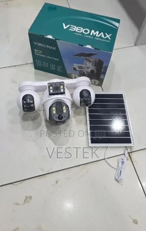 4 Lens PTZ Solar Surveillance Camera With 4g Network Support