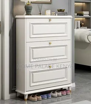 Shoe Rack: Ultra-Thin Flip Bucket Shoe Cabinet