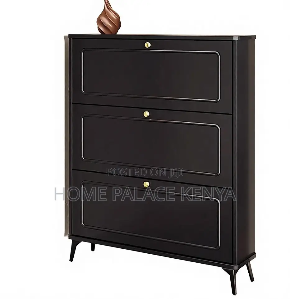 Shoe Rack: Ultra-Thin Flip Bucket Shoe Cabinet