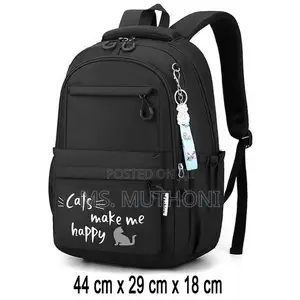 Black Cat Unisex Backpack