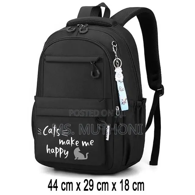Black Cat Unisex Backpack