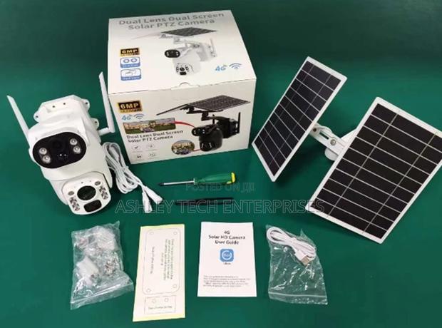 Ubox Dual Lens Solar CCTV Camera – 6mp 4g PTZ