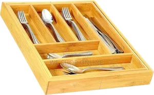 Multifunctional Bamboo Drawer Organizer