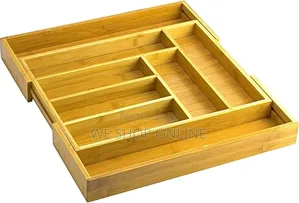 Multifunctional Bamboo Drawer Organizer