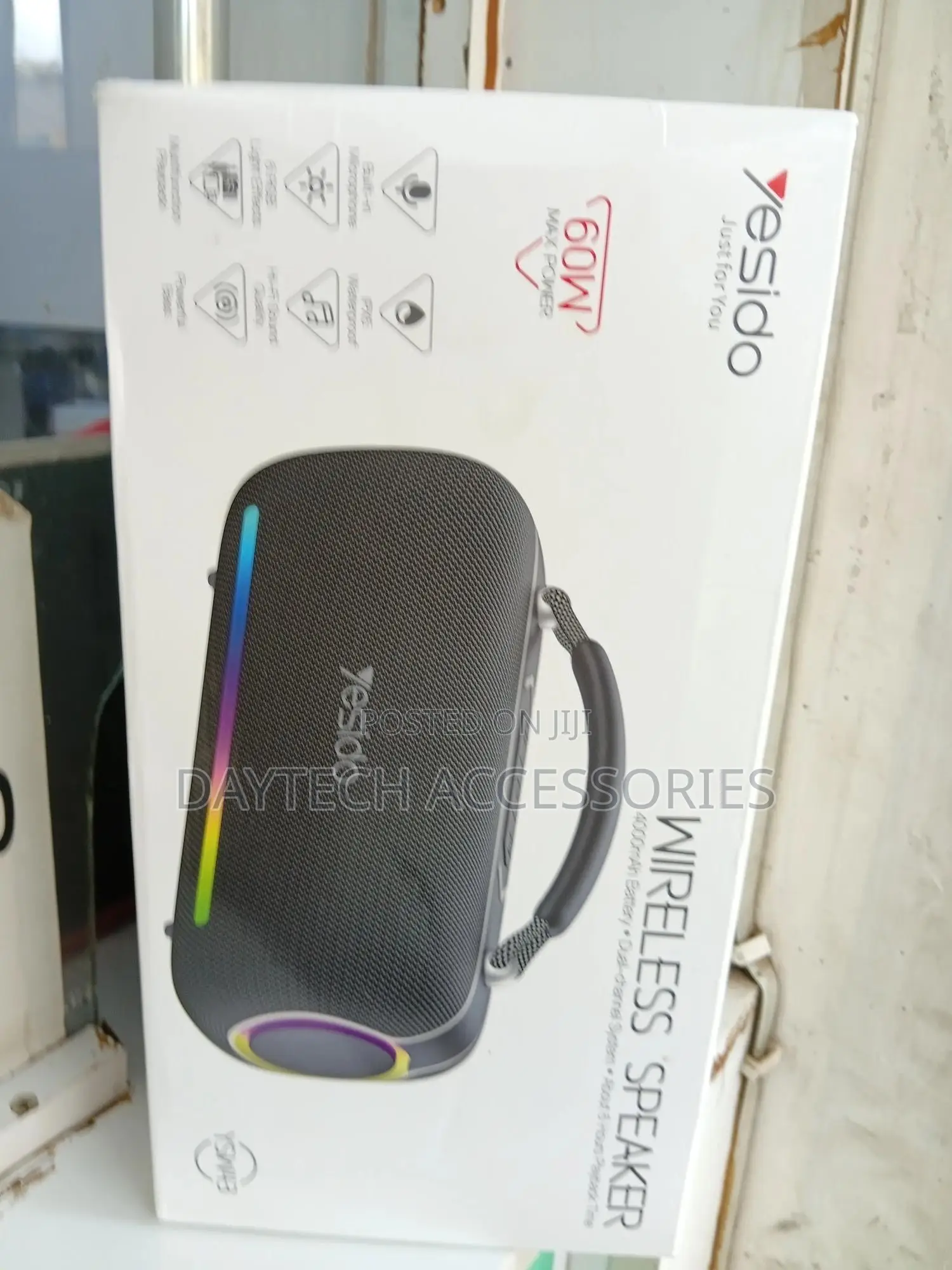 Yesido Ysw43 Wireless Speaker With 60w Power and RGB Lights.