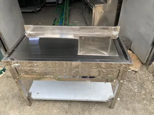 Commercial Stainless Steel Workstation With a Single Bowl Sink