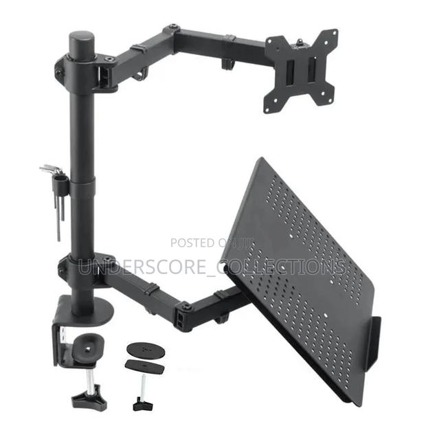 Monitor Arm With Laptop Stand - thumbnail 2