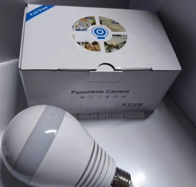 Fixed V380 Bulb Camera – Wifi CCTV Security Camera