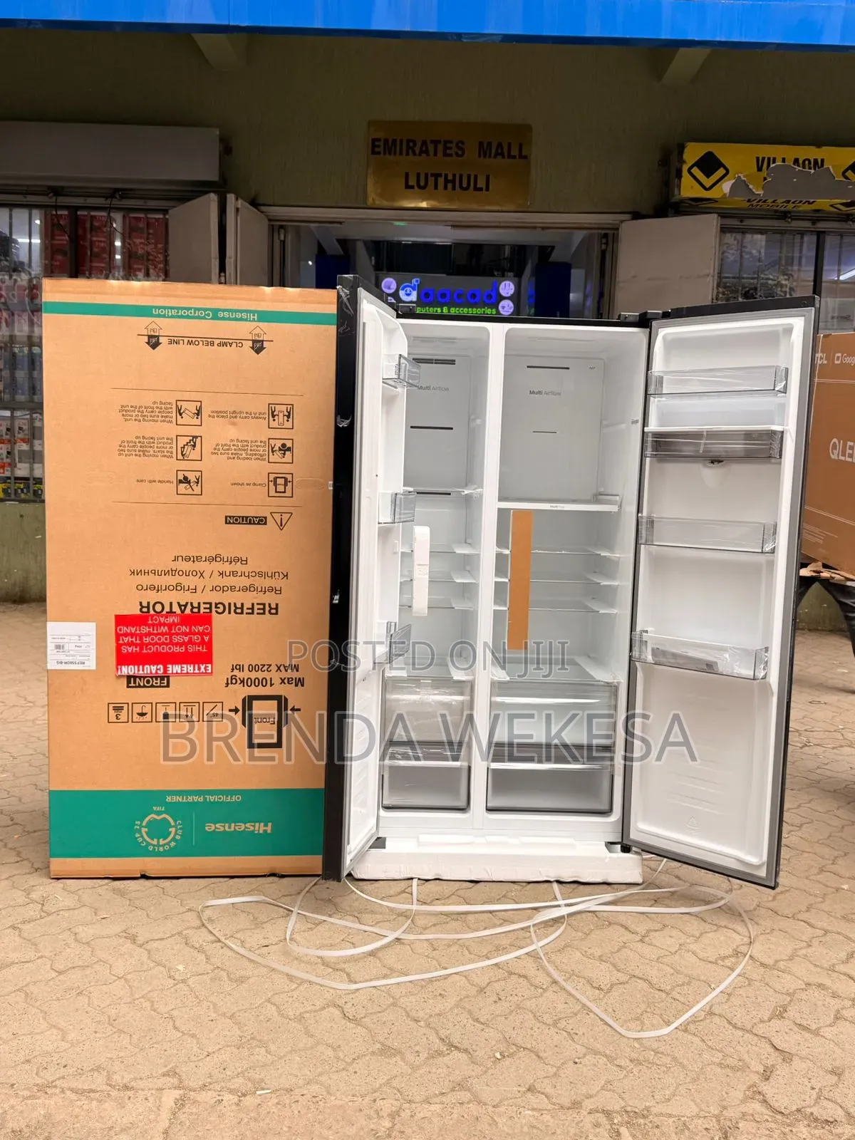 Hisense Refrigerator Ref558dr-Bg 529 Litres Glass Door Inverter
