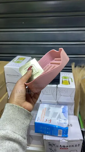Available Double Drain Portable Soap Holder