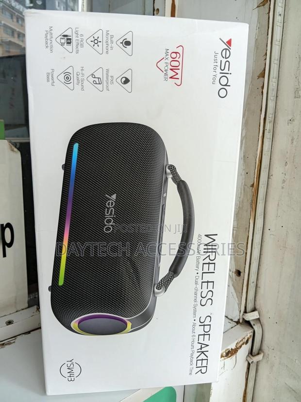 The Yesido Ysw43 High-Power 60w Outdoor Bluetooth Speaker - Black