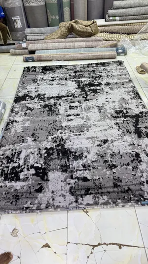 Grey,Black and White Mix Warm House Carpet