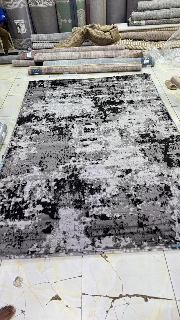 Grey,Black and White Mix Warm House Carpet