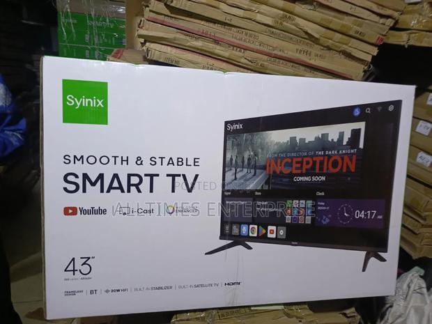 Syinix 43 Inches Smart Android Frameless Tv With Bluetooth Youtube - thumbnail 2