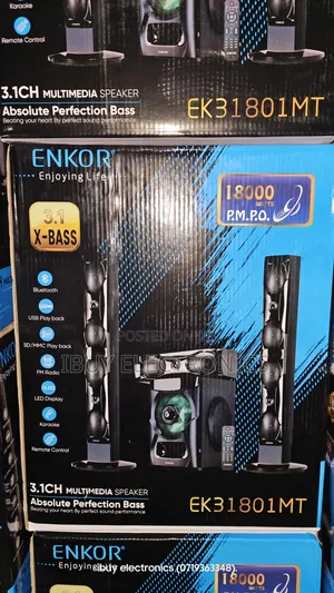 Enkor 18000watts 3.1ch Powerful Multimedia Speakers(Ek31801mt).