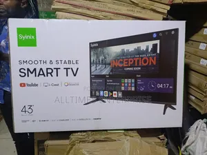 Syinix 43 Inches Smart Android Frameless Bluetooth Youtube Netflix