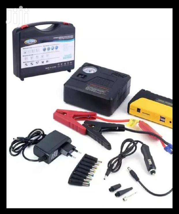 New Car Portable Jump-starter Kit With Air Compressor.
