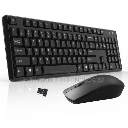 Wireless Keyboard Mouse Combo - 2.4ghz, Usb, Black, Lightweight