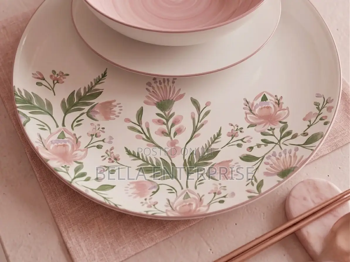 Your Table Finally Matches Your Soft Life 18pcs Floral Dinner Set