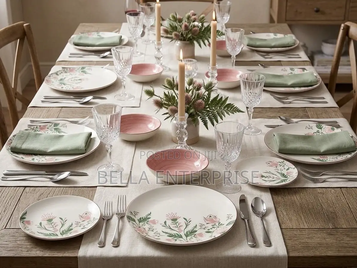 Your Table Finally Matches Your Soft Life 18pcs Floral Dinner Set