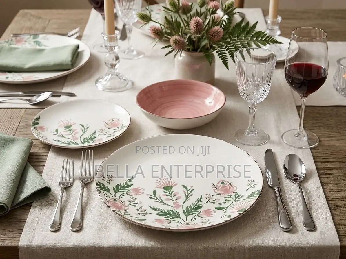 Your Table Finally Matches Your Soft Life 18pcs Floral Dinner Set