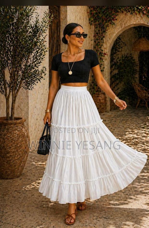 Elegant Chiffon Maxi Skirt - thumbnail 4