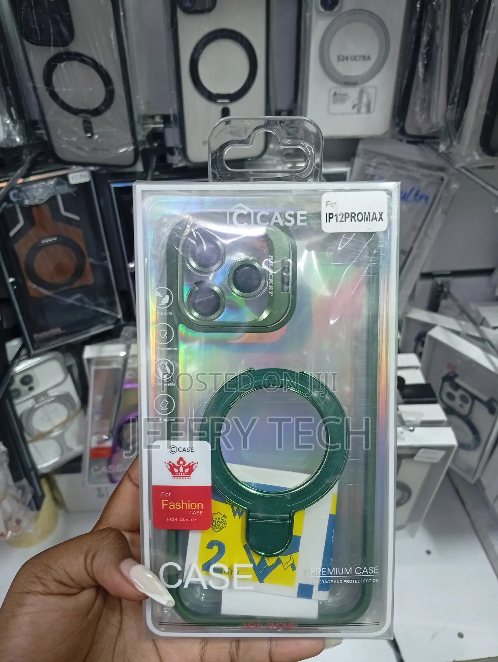 iPhone 12 Pro Maxelectroplated Green Camera Frame Cove
