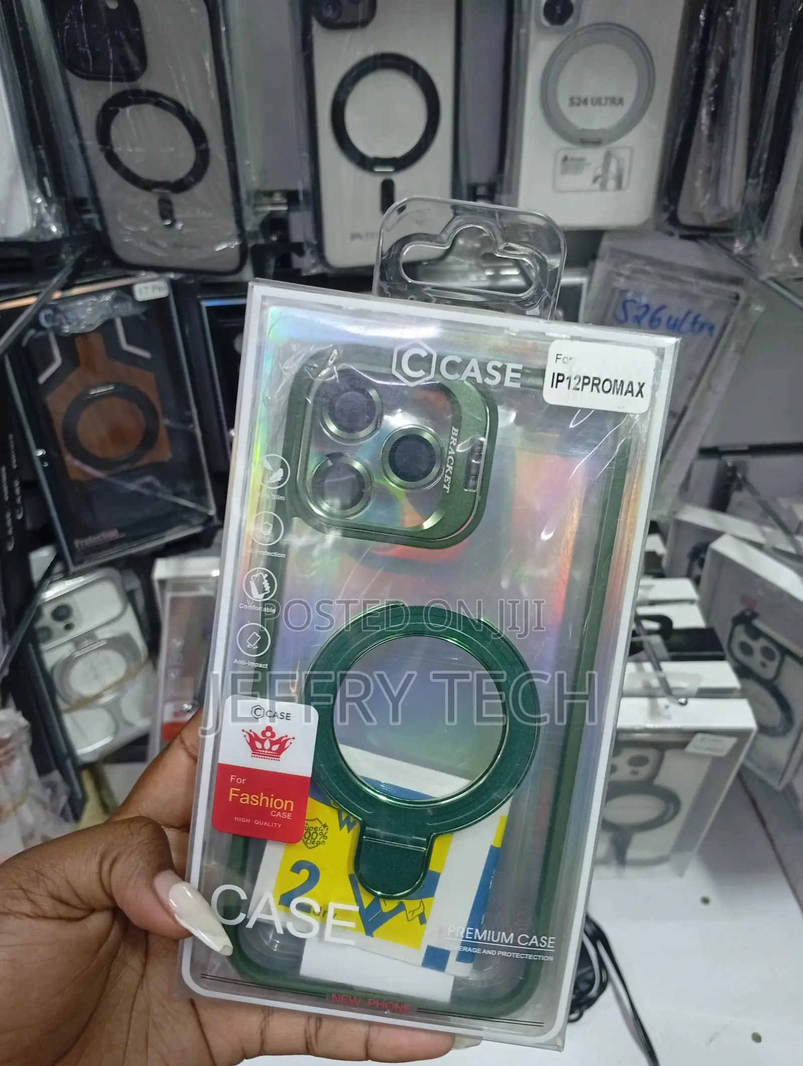 iPhone 12 Pro Maxelectroplated Green Camera Frame Cove