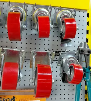 Pu Red Swivel Castor Wheels