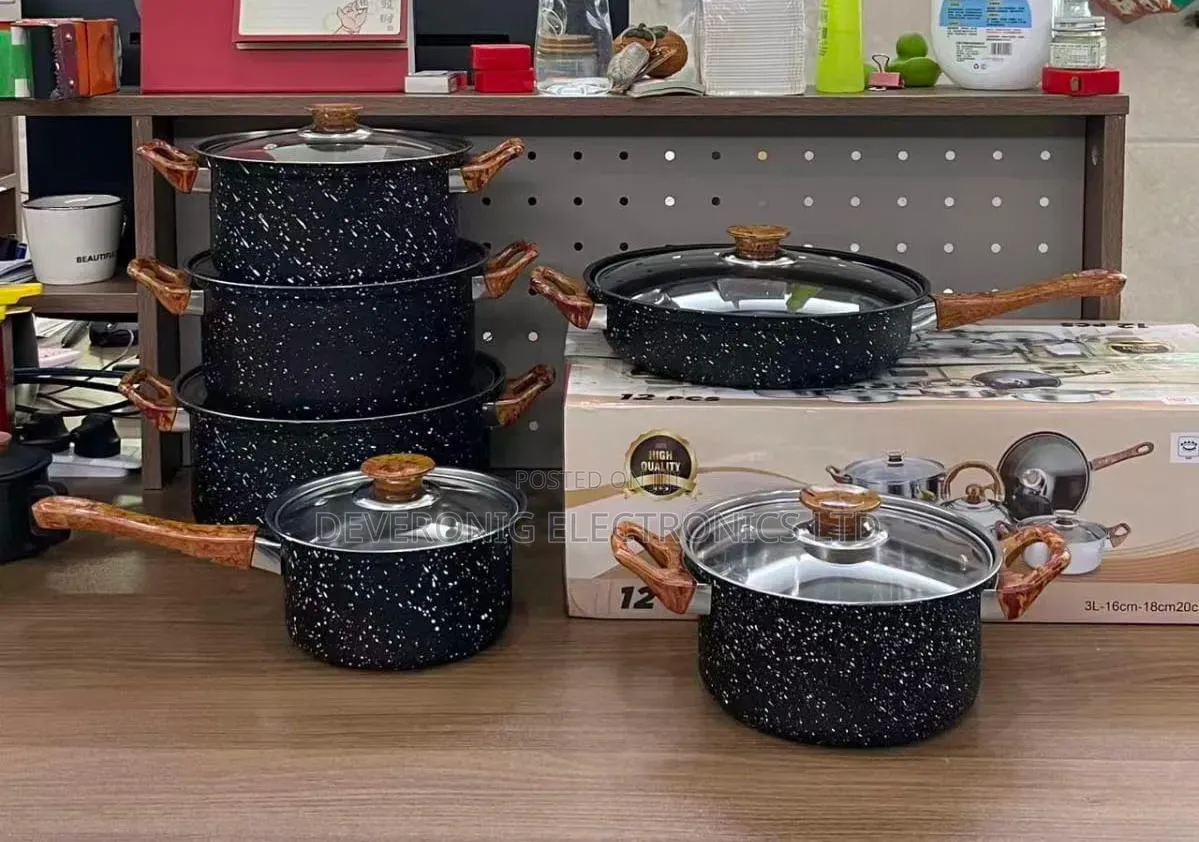 12 Pieces Non Stick Cooking Pots