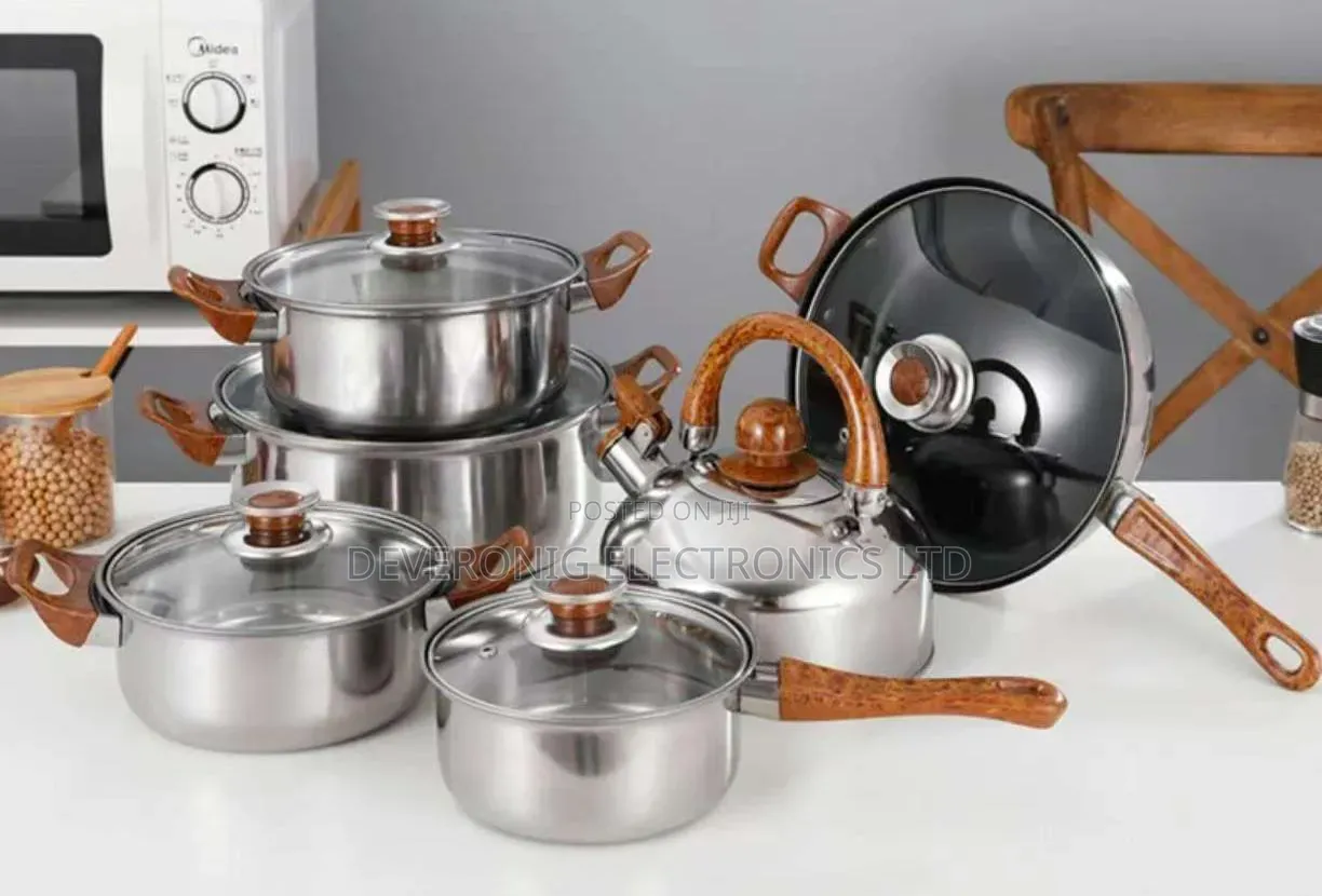 12 Pieces Stainless Cookware