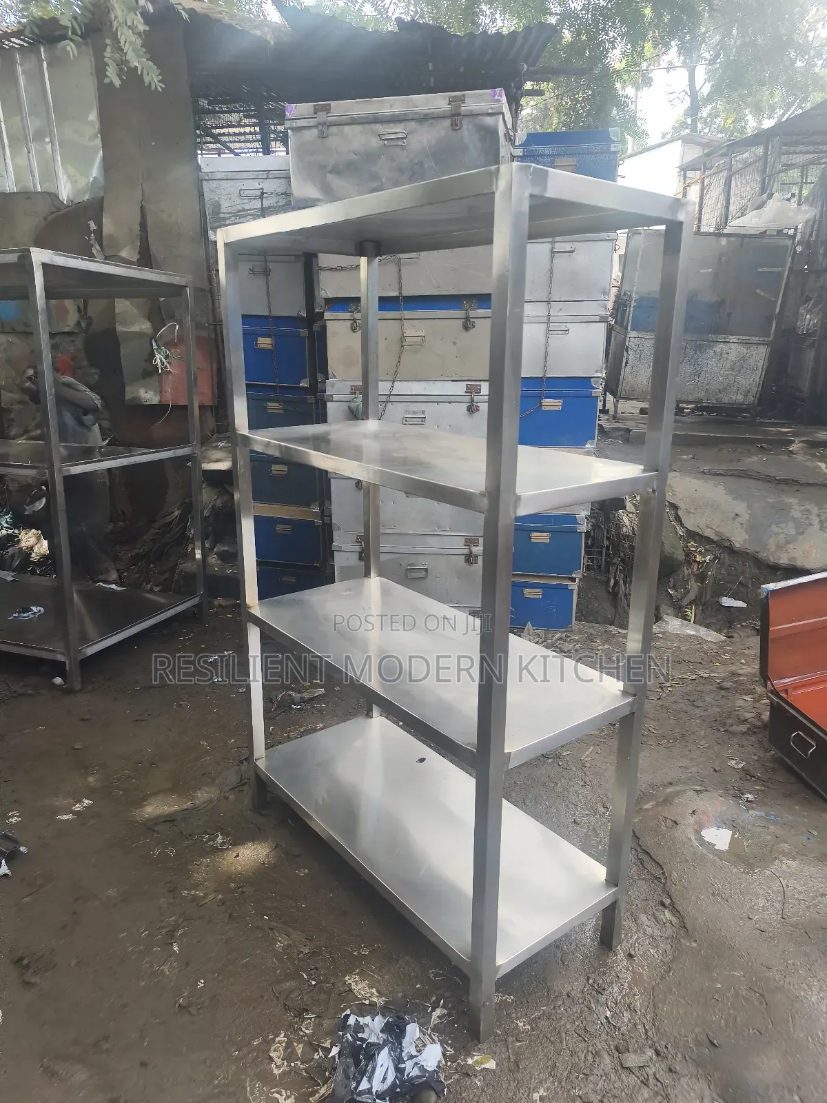 Stainless Steel 4 Shelves Rack