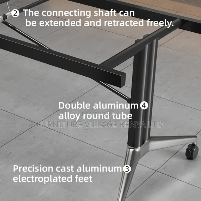 2400mm Modern Folding Brown Conference Table