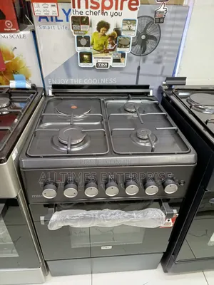 Mika 60x60cm Standing Cooker With 3 Gas Burner and One Rapid Hotplate