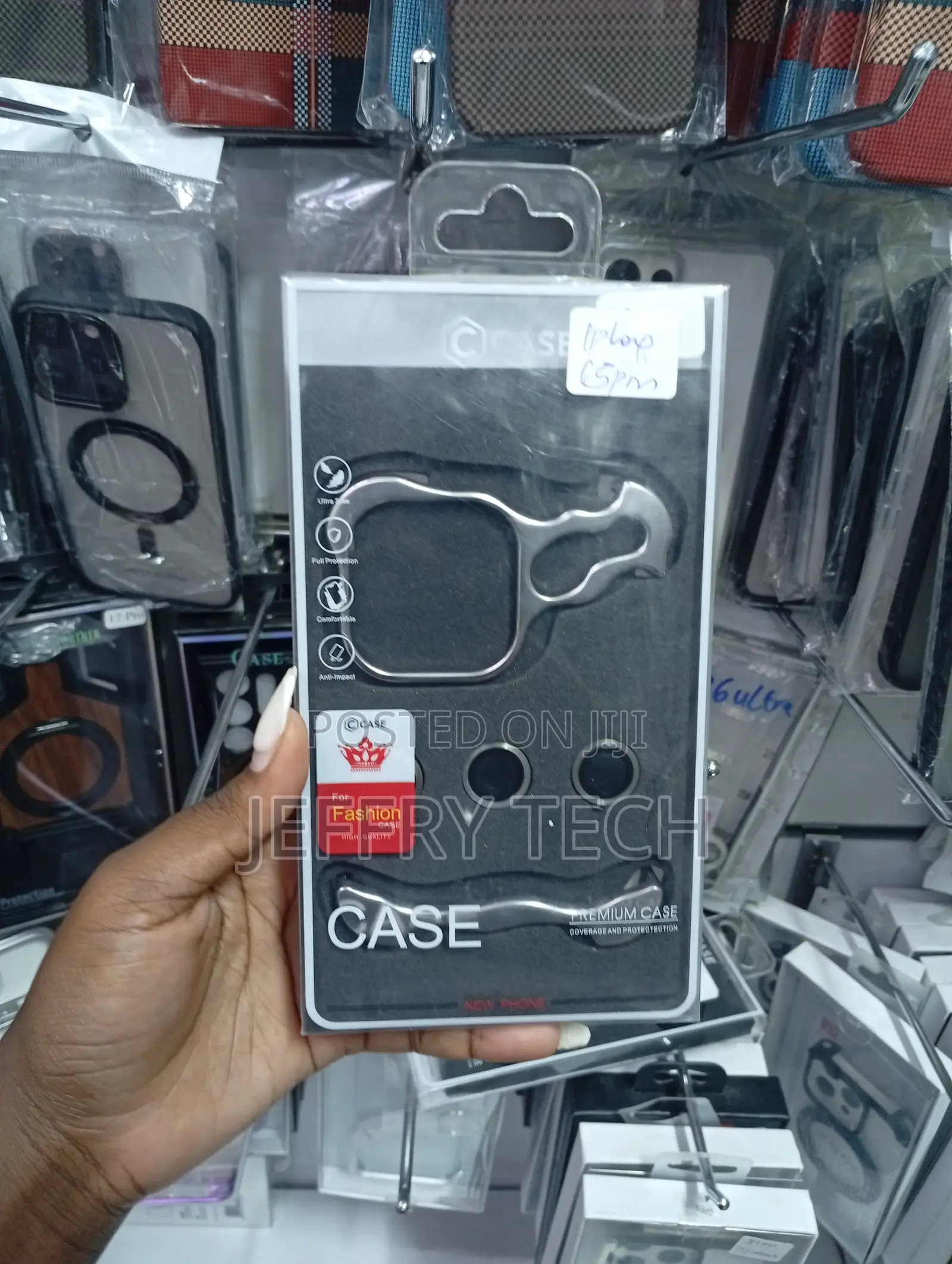iPhone 12, 13, 14, and 15 Series Metallic Bezel-Less Phone Case