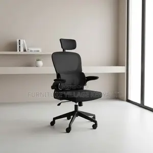 Black Ergonomic High-Back Adjustable Home Seat