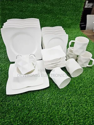 24pcs High Quality White Dinner Set